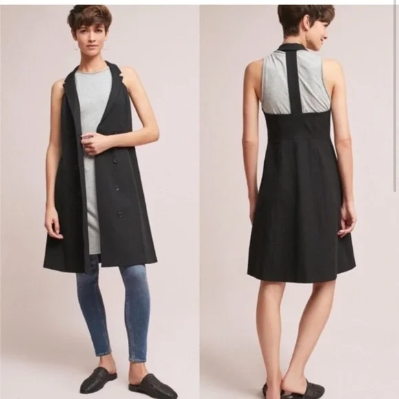 Maeve dress Anthropologie Loretta blazer size 2 academia Y2K goth party … - Picture 6 of 11